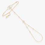 Messika - Lucky Eye Pave Hand Chain Yellow Gold
